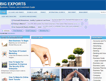 Tablet Screenshot of bigexports.com